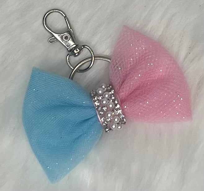 Addi’s Cotton Candy Mini Bow Bag Tag