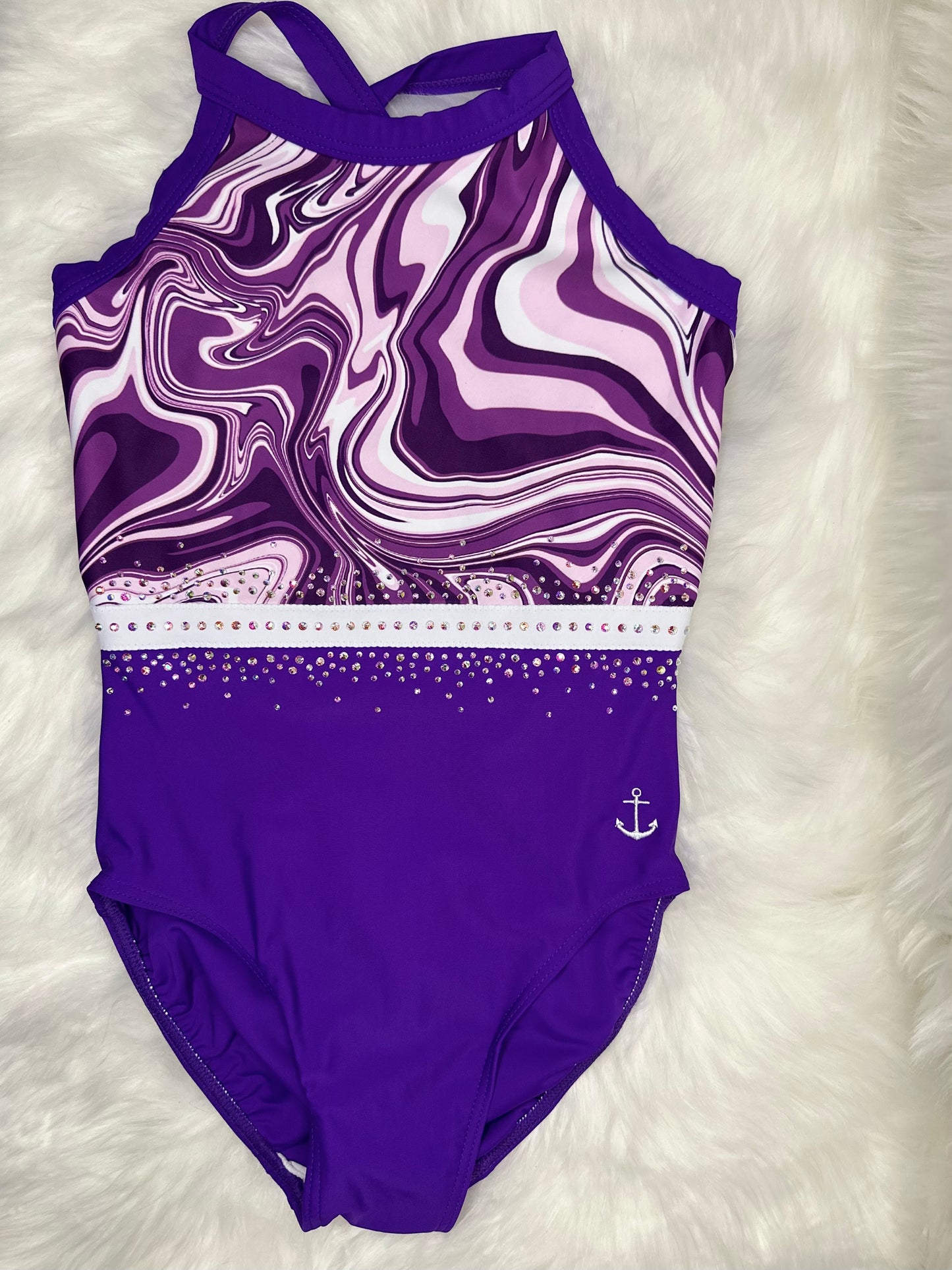 Anchor Active Wear Purple Potion Leotard (Adult Extra Small)