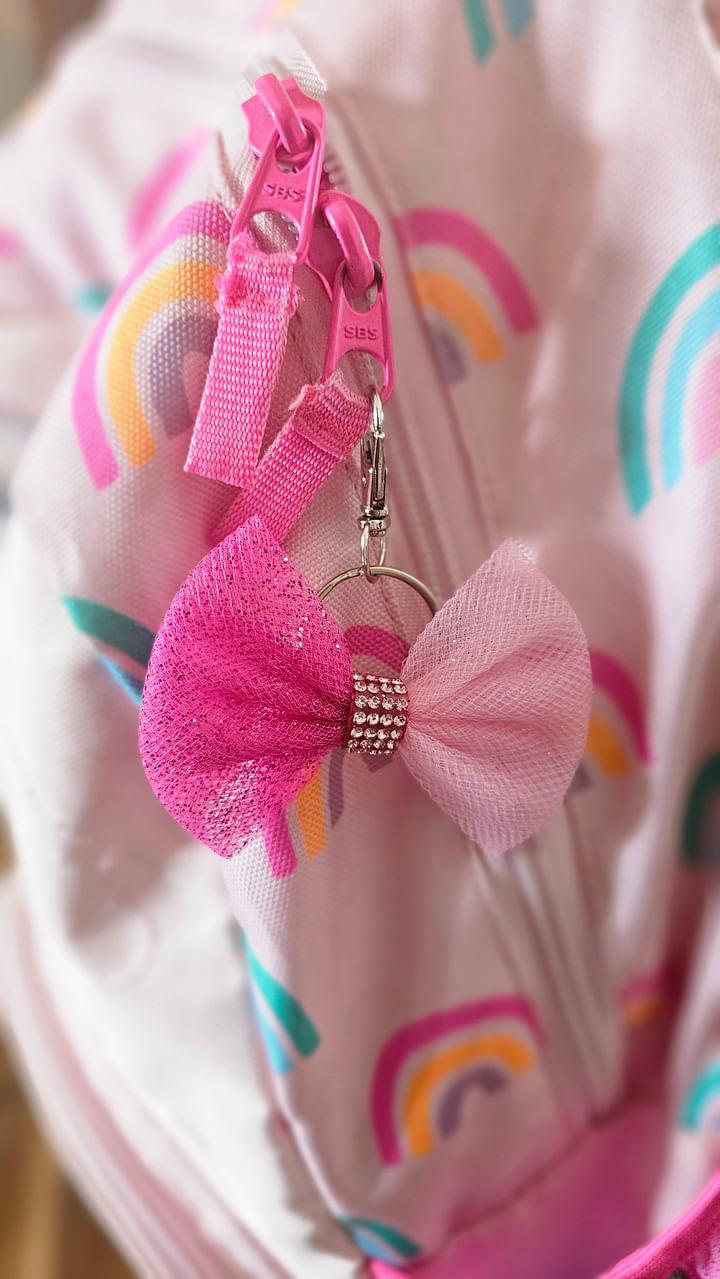 JJ’s Pretty in Pink Mini Bag Tag