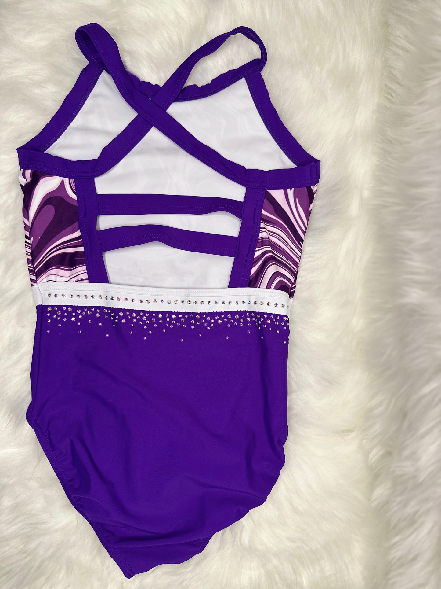 Anchor Active Wear Purple Potion Leotard (Adult Extra Small)