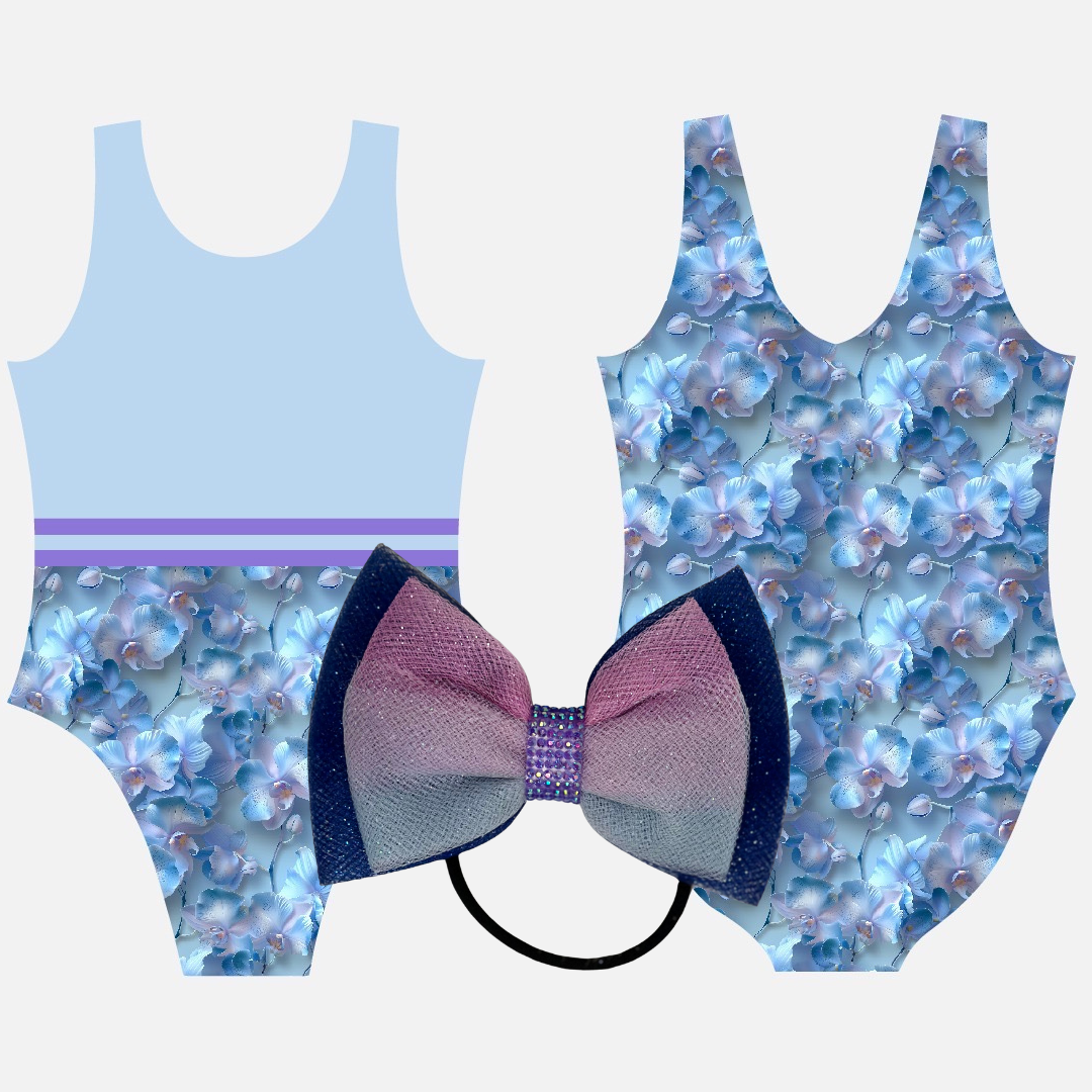 G&G Blue Orchids Ombre’ Double