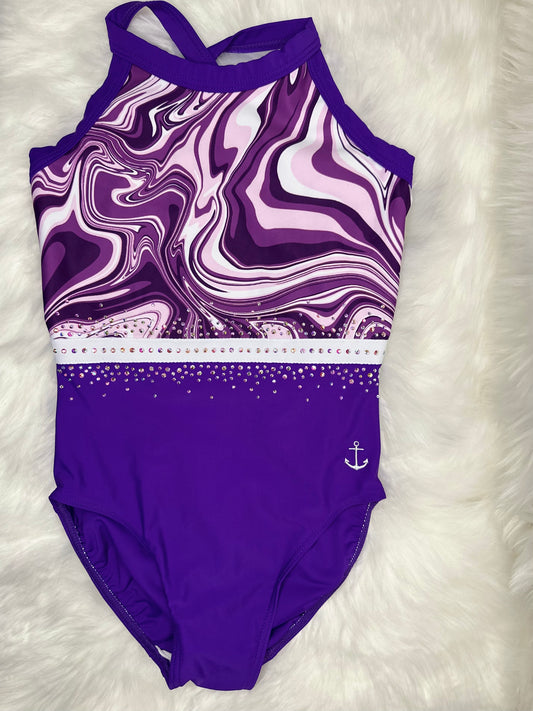 Anchor Active Wear Purple Potion Leotard (Adult Extra Small)